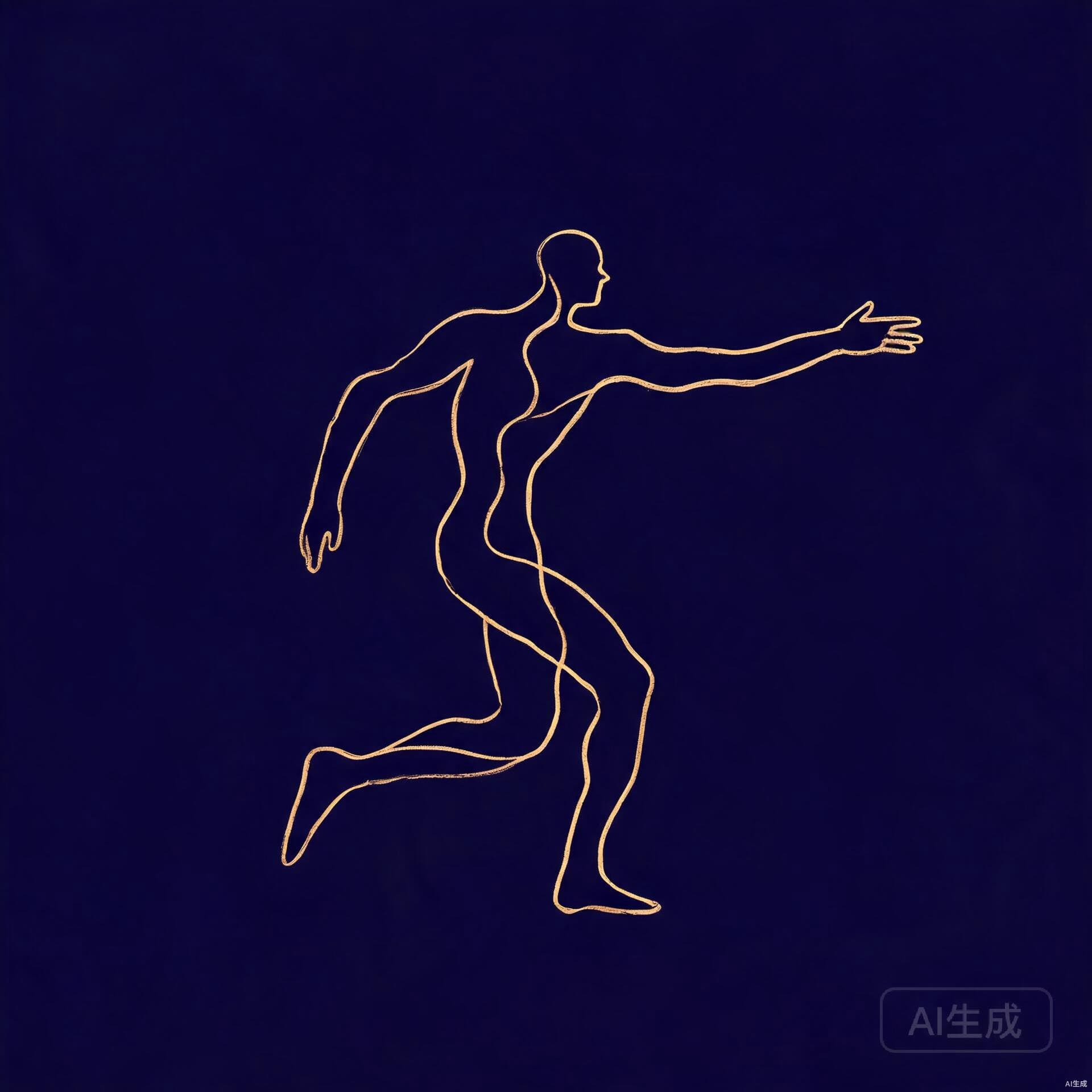 Symbolic illustration of philosophy of action, intentional movement and agency