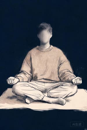 Interpretive archival illustration representing Jon Kabat-Zinn